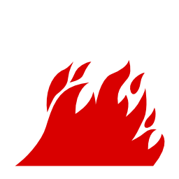 Download free pictogram flame attention icon
